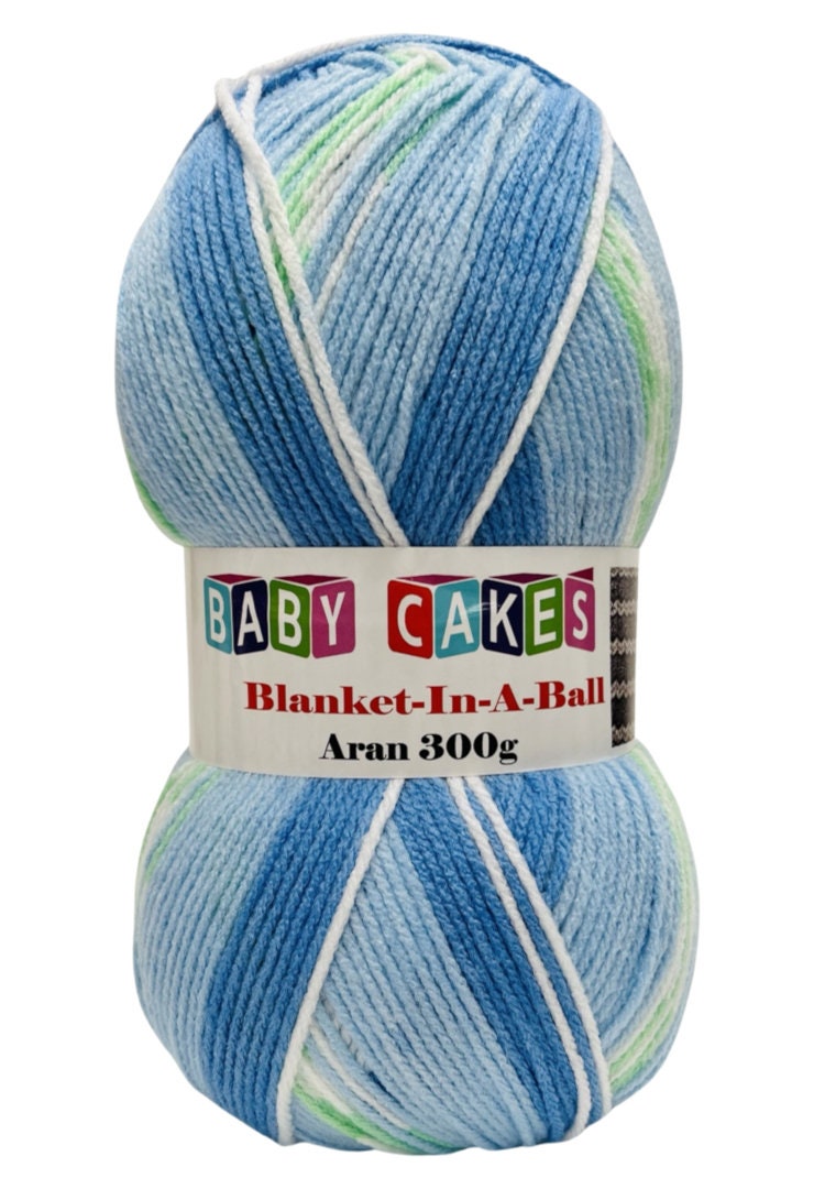 Woolcraft Baby Cakes Blanket in a Ball Aran 300g Knitting Etsy UK