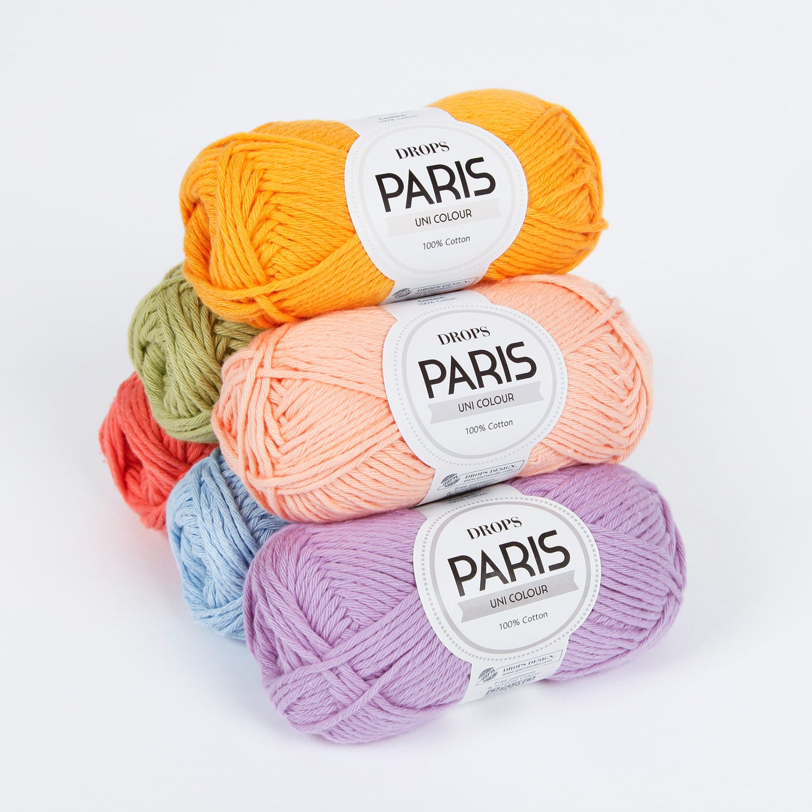 Drops Paris Aran 50g Knitting Crochet Yarn 100 Cotton Etsy UK