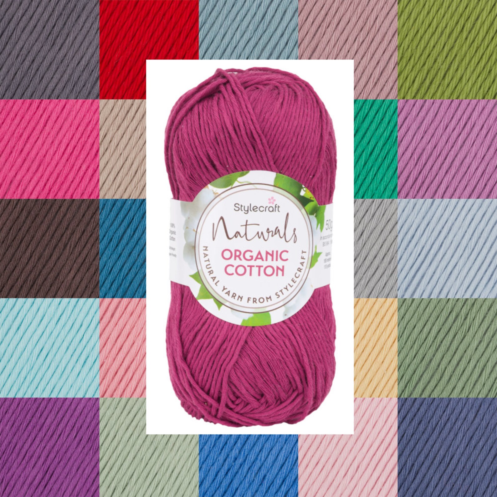 Stylecraft Naturals Organic Cotton DK 50g Knitting Crochet Etsy UK