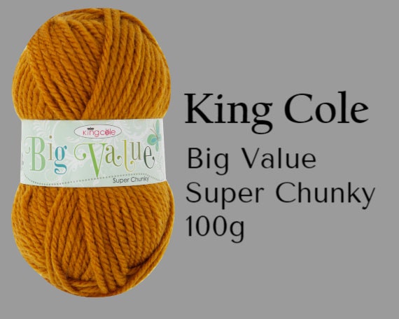 King Cole Big Value Chunky Yarn - 100g King Cole Big Value Chunky Yarn - 100g