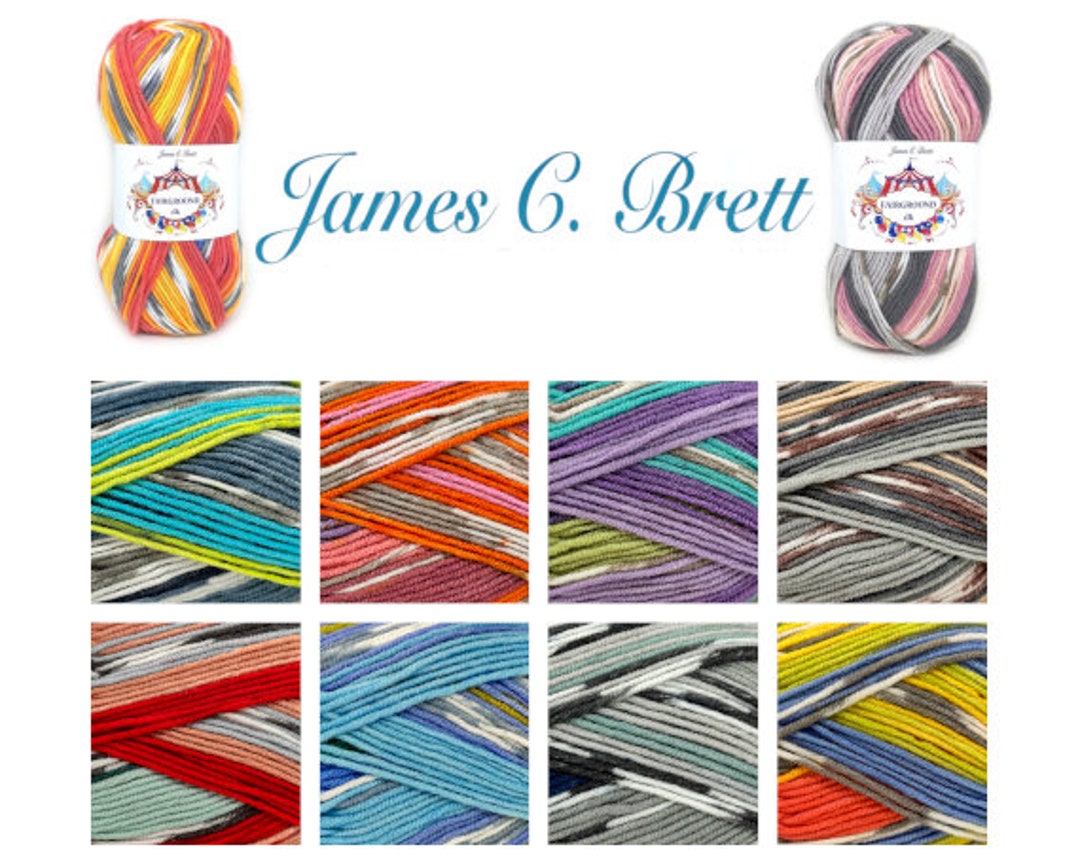James C. Brett Fairground DK 100g Knitting Crochet Yarn Double Knit