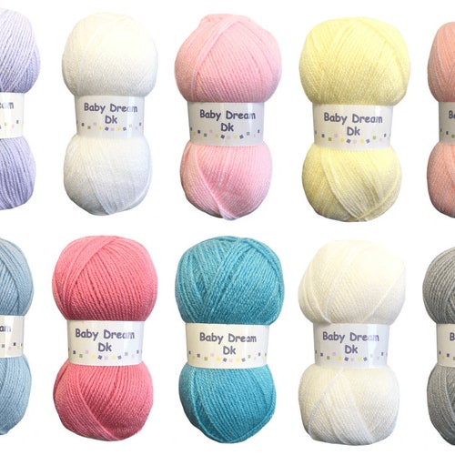 Woolcraft Babycare DK 100g Baby Wool Double Knitting Yarn Etsy UK