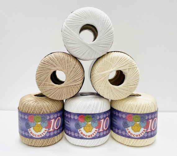 Crochetta Crochet Mercerized Cotton Thread Craft No.10 (100% Cotton)