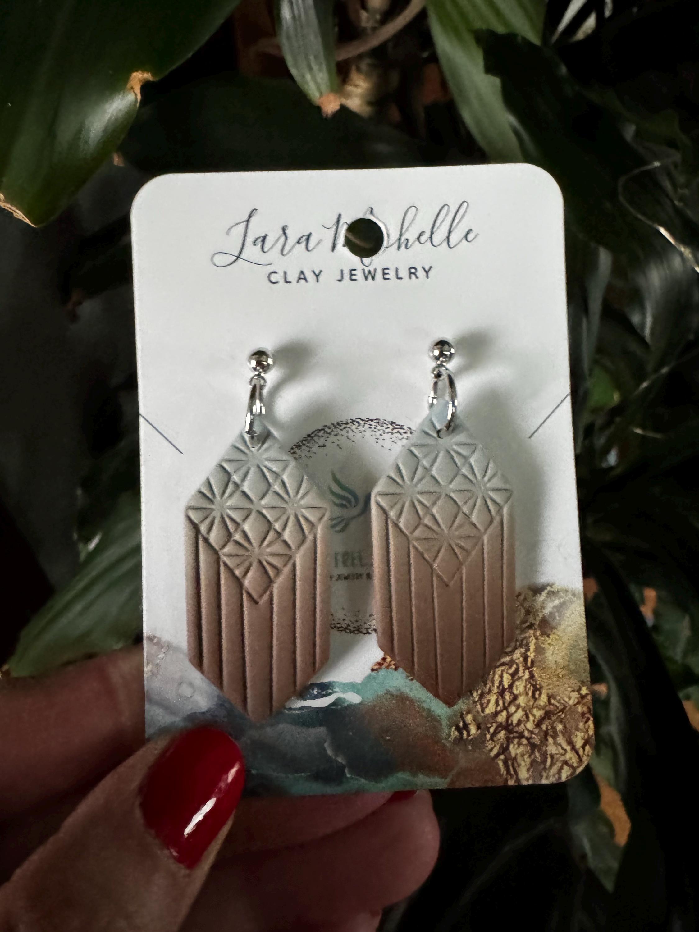 Macrame  Polymer Clay Earrings / Hypoallergenic / Boho Earrings / Statement Earrings / Polymer Clay Earrings