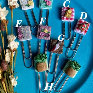 Polymer Clay Bookmark / Gifts / Cookbook / Romantic Novel - Etsy