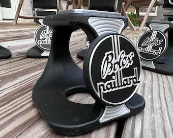 3D Printed Bolex Paillard Camera Display Stand – Black Silver Retro Accessory