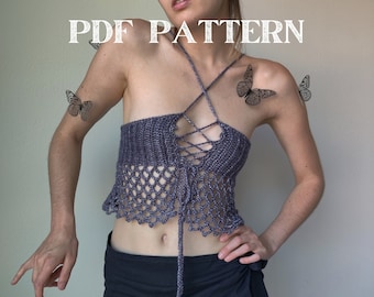 PATTERN - Summer Siren Top - Crochet Pattern PDF