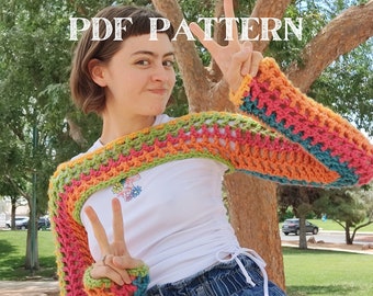 PATTERN - Mallary Mesh Sleeves - Crochet Pattern PDF