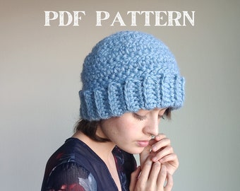 PADRÃO - Gorro espinha de peixe Easy Breezy - Padrão de crochê PDF