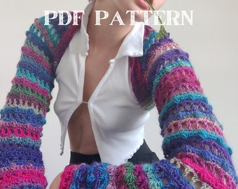 PATRON - Le Pixie Pebble Shrug - Patron au crochet PDF