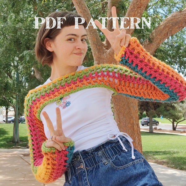 PATTERN - Mallary Mesh Sleeves - Crochet Pattern PDF