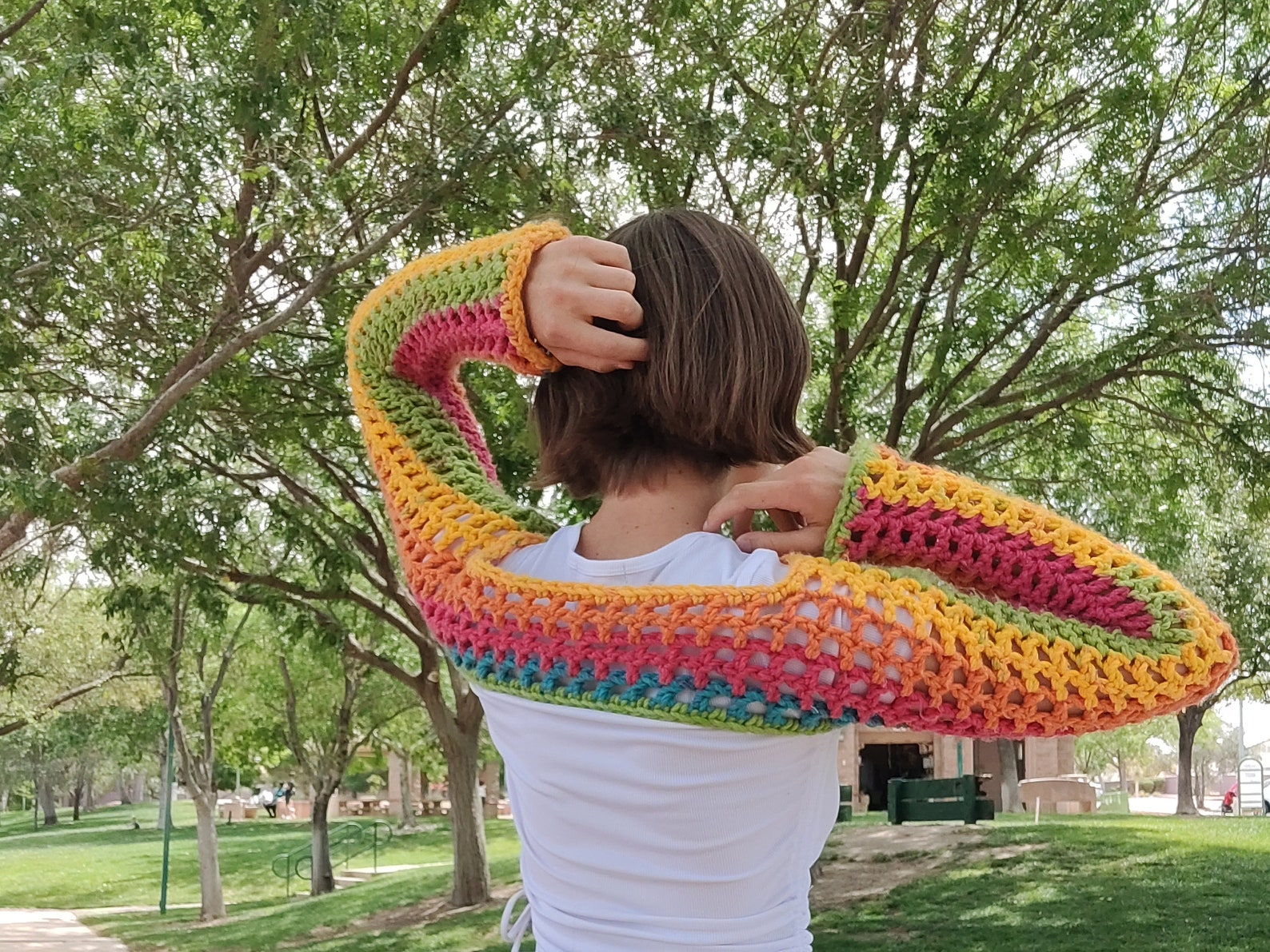 PATTERN Mallary Mesh Sleeves Crochet Pattern PDF Etsy