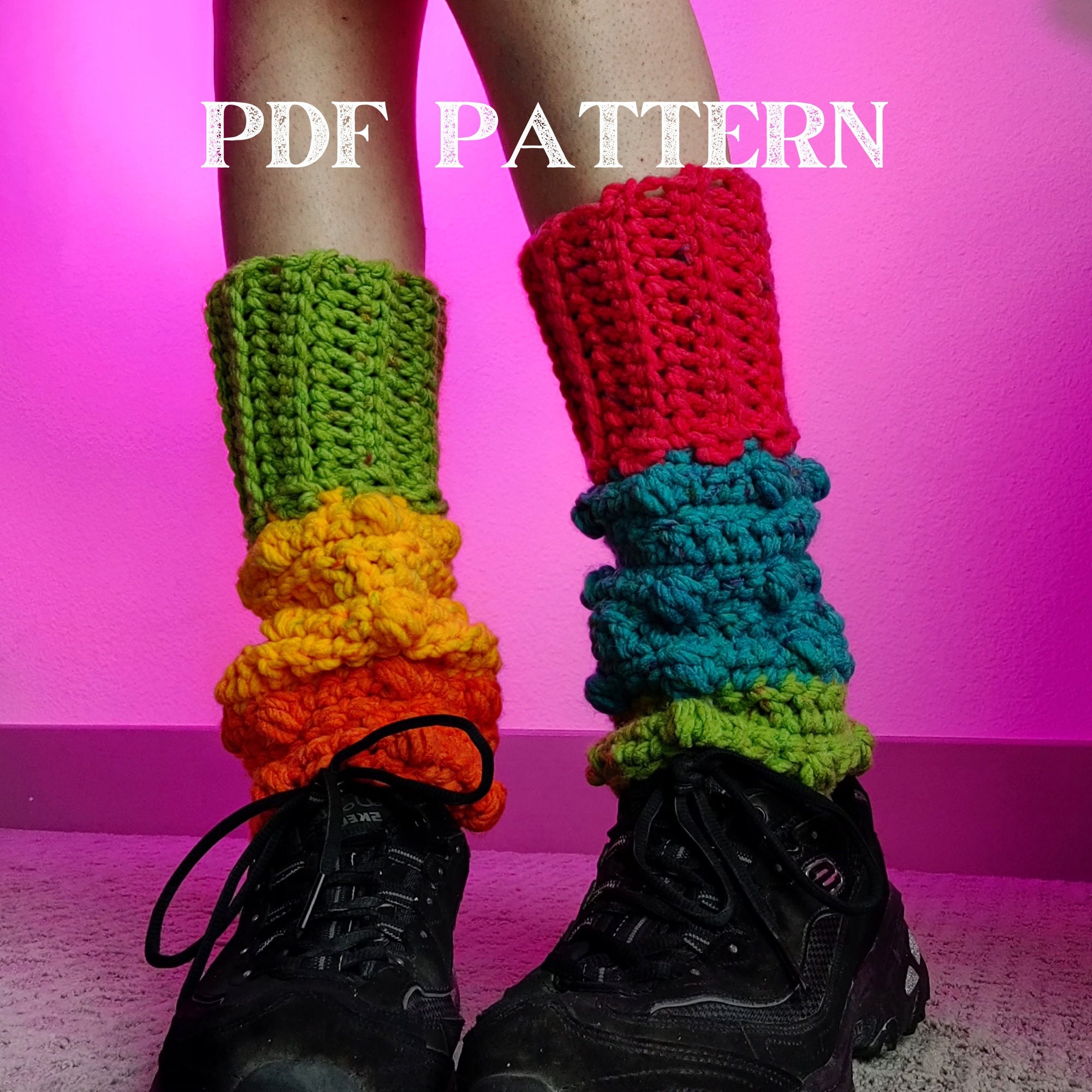 Pixie Pebble Leg Warmers- Crochet Pattern – Clover Needlecraft