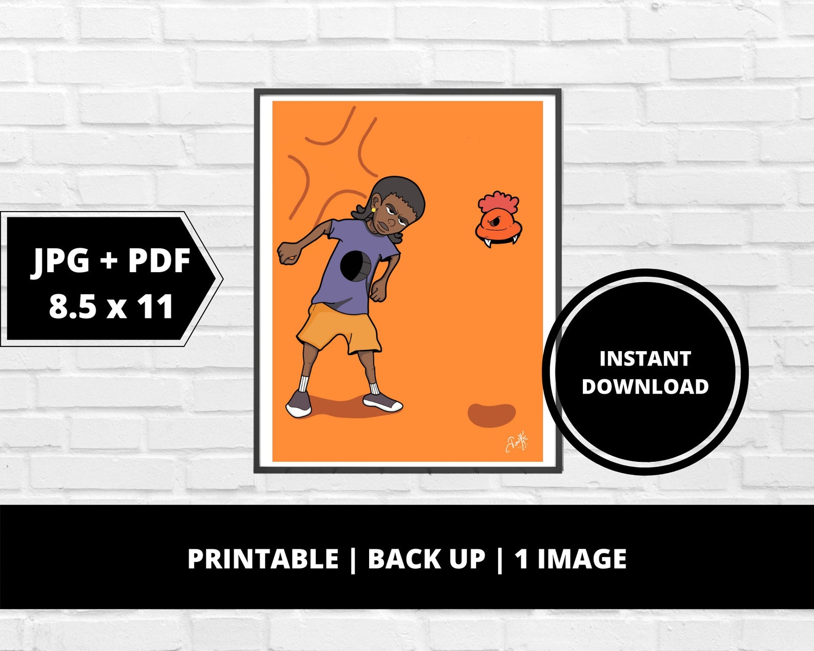 Art Poster / Print / Home Decor / Pop Art Gift / Back up / Etsy UK