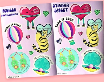Sticker sheet "Love yourself first".