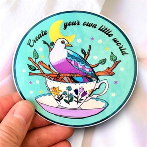 Create your own little word Vinyl sticker. English-Français. Construis ton propre univers.