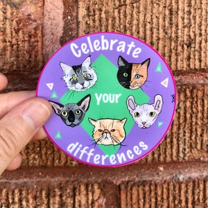 Célèbre tes différences avec ce sticker fait à la main !