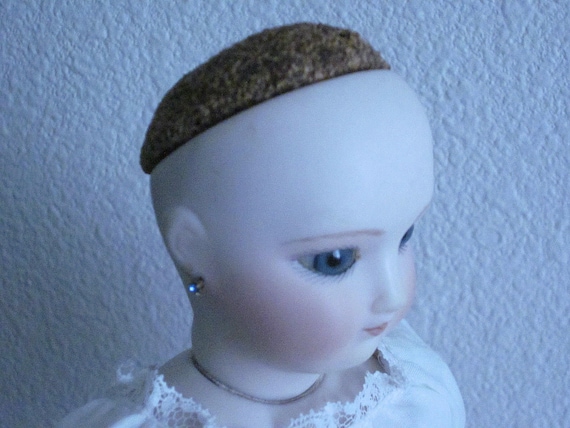 Cork Pate for modern or antique bisque doll with open head