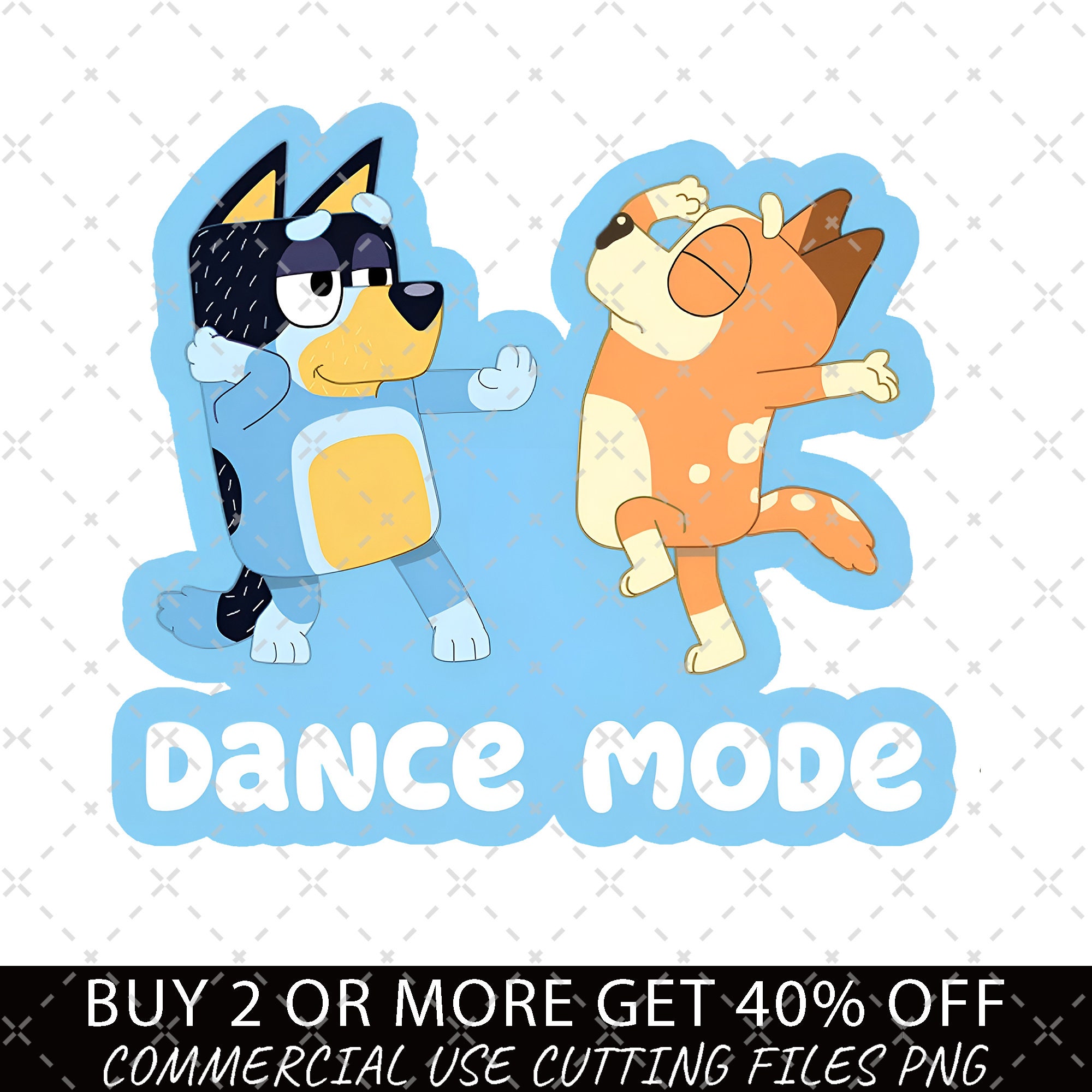 Bluey Png, Bluey Dance Mode PNG, Bluey Family Png, Decal Files