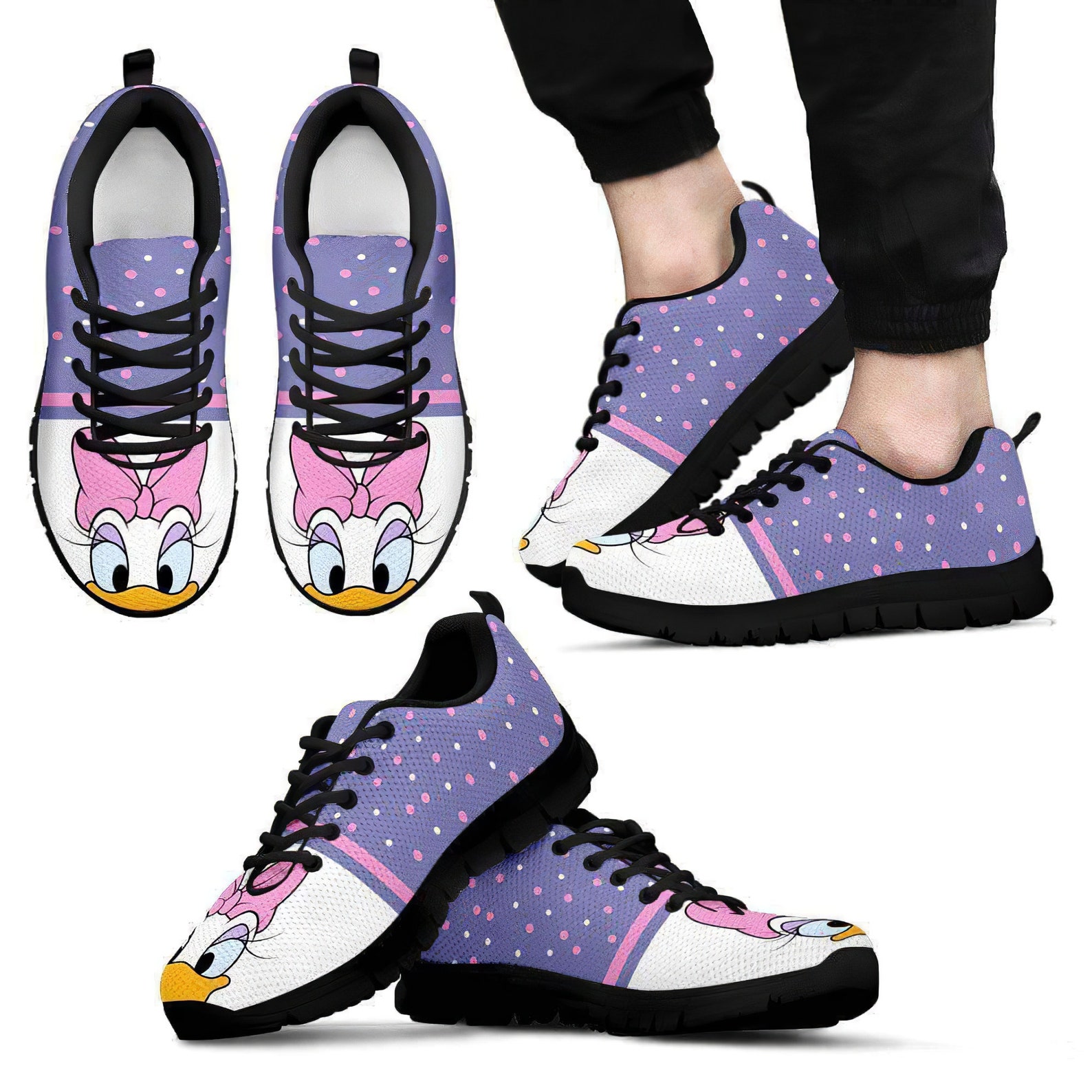 Daisy Disney Unisex Sneakers Daisy Running ShoesHandmade | Etsy