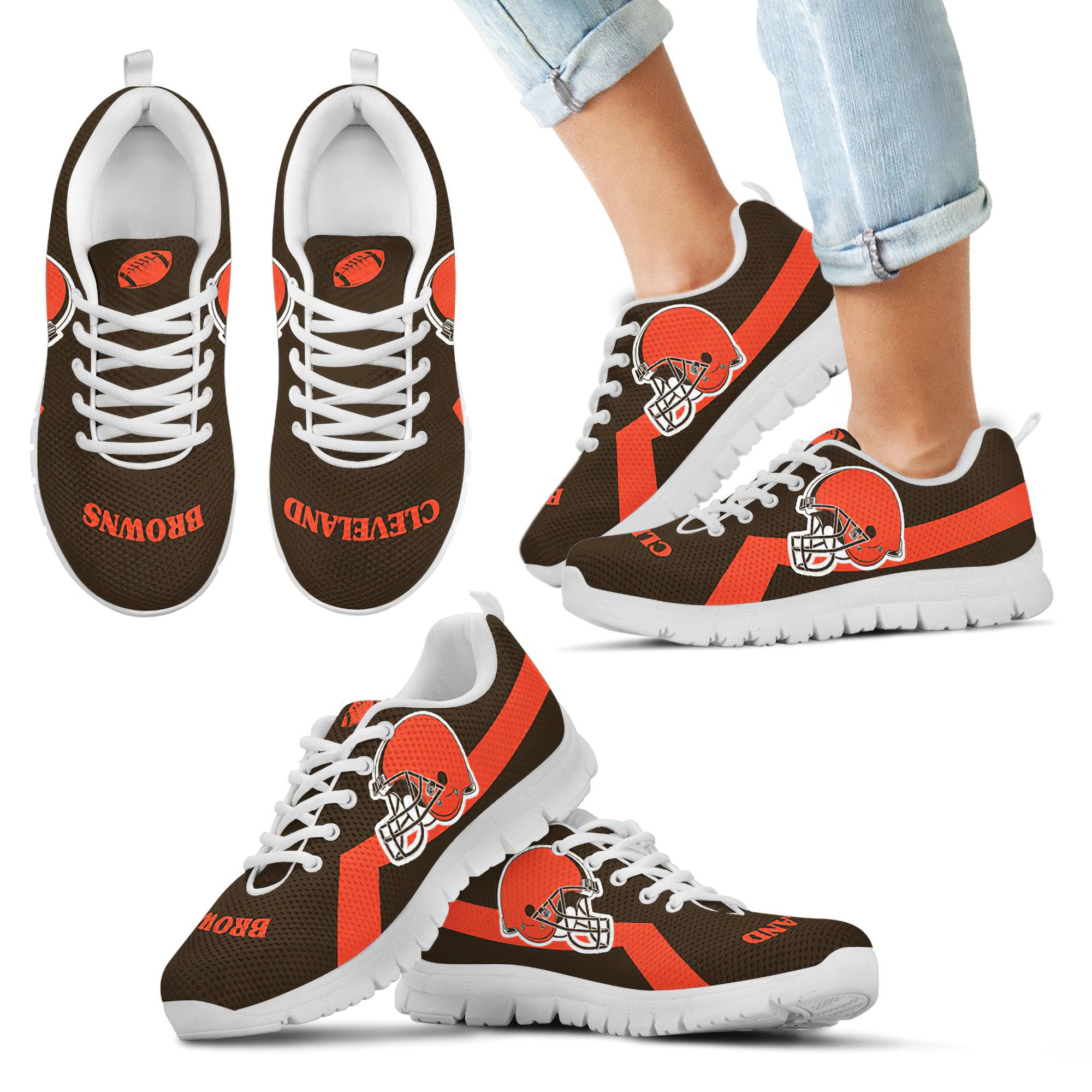 Cleveland Browns NFL Unisex Sneakers Cleveland Browns Running | Etsy