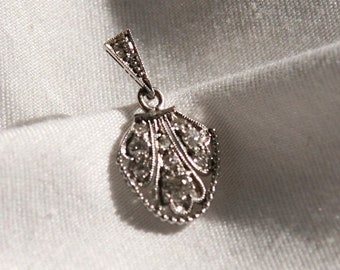Art Deco Handcrafted Diamond Pendant