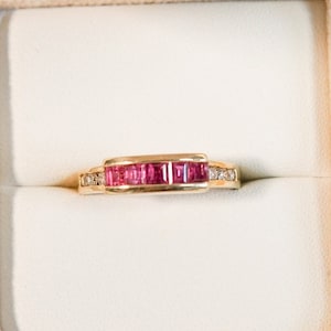 Estate Ruby and Diamond Baroness Band