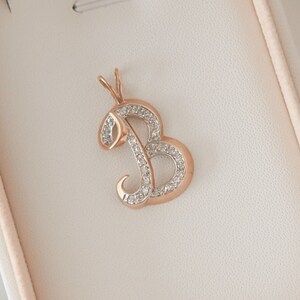 Vintage B Diamond Pendant