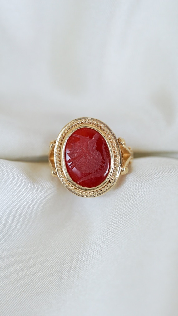 Estate Carnelian Intaglio Ring