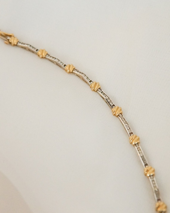 Estate Clove Hitch Diamond Bracelet