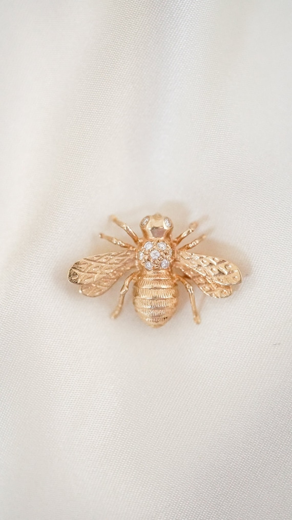 Estate Diamond Insect Pendant and Brooch