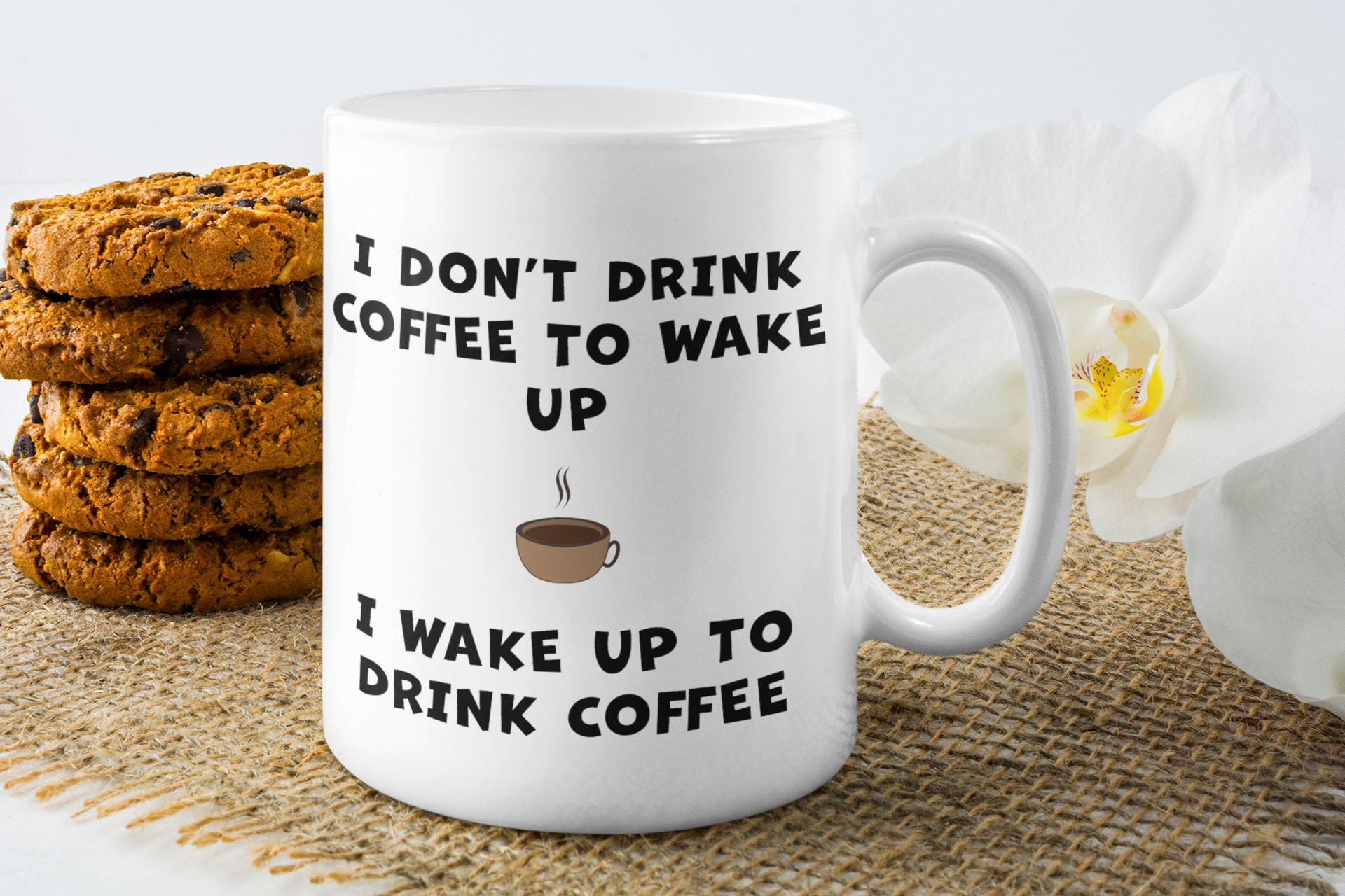 I Dont Drink Coffee to Wake up I Wake up to Drink Coffee Mug Etsy UK