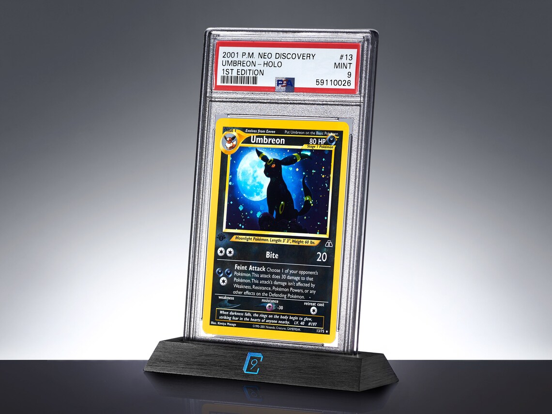 PSA Brushed Metal Display Stand Graded Card / Slab Holder Etsy