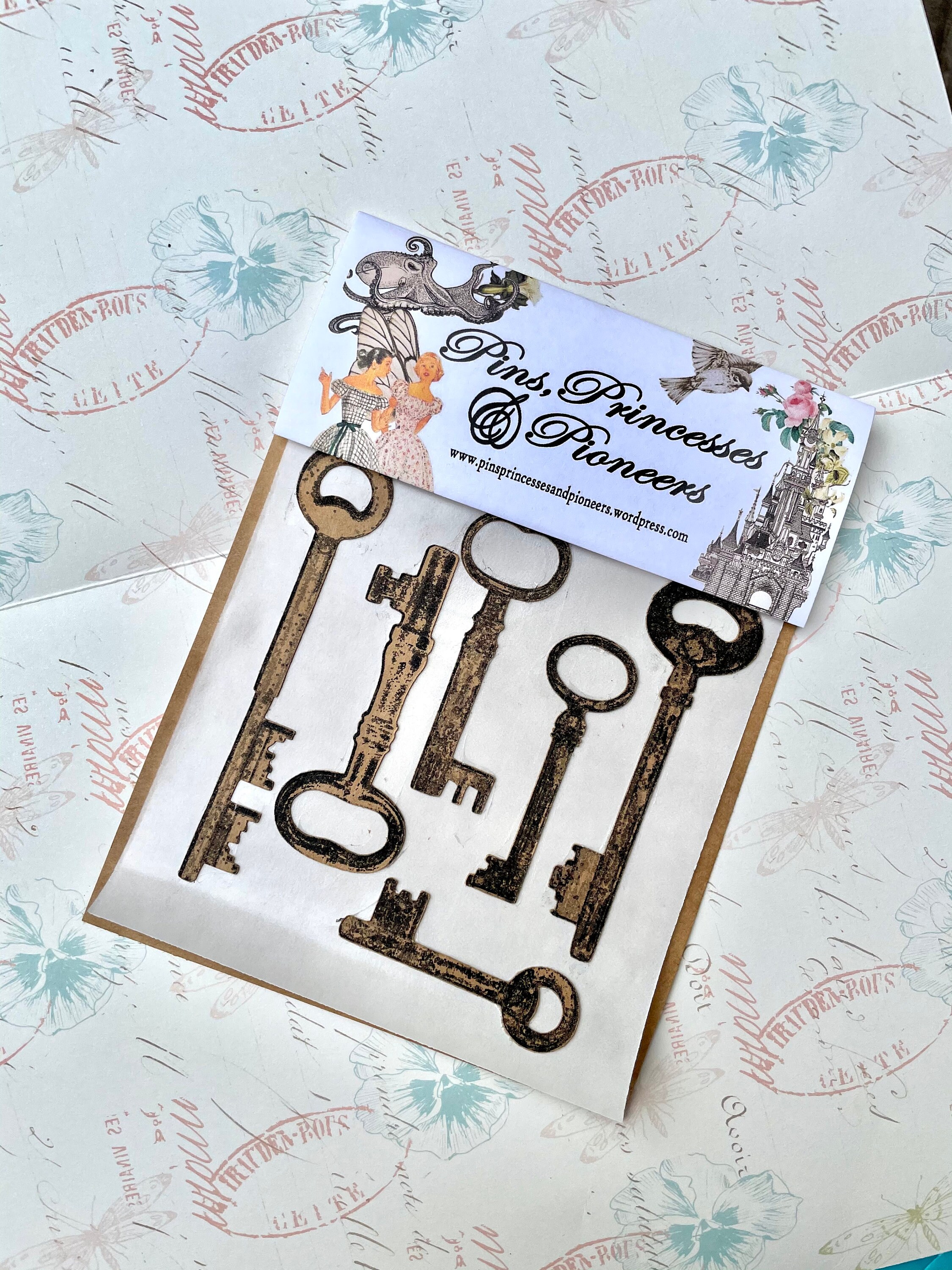 Vintage Key Stickers - Etsy