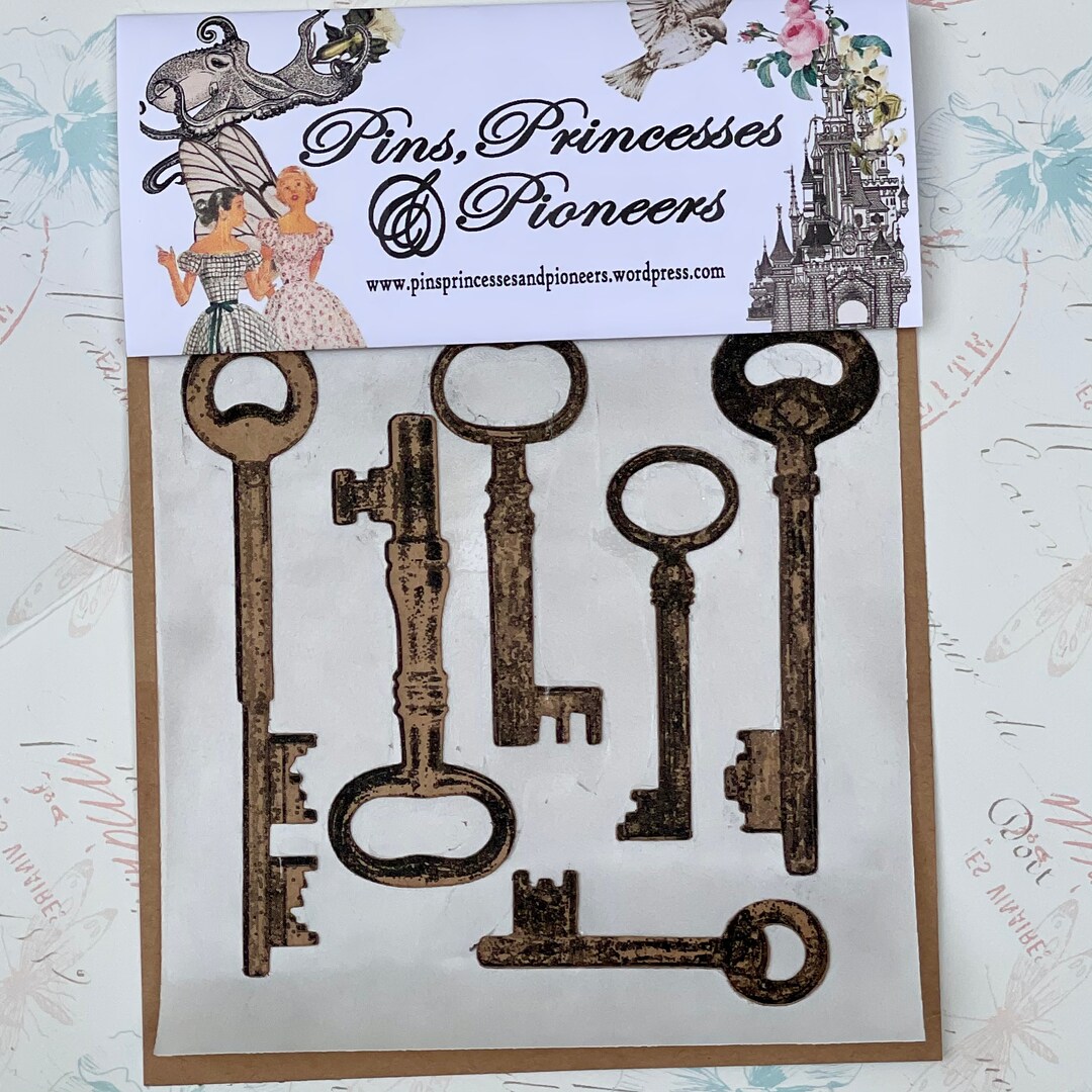 Vintage Key Stickers - Etsy