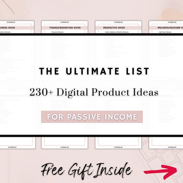 Digital Product Ideas, Passive Income Digital Product Ideas, Best Digital Products to Sell Online, Selling Digital Files on Etsy, Ideas List
