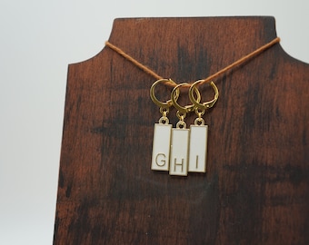 Stitch Saver Stitch Markers G H I Hook Size, Ready to Ship, Crochet Stitch Marker, Knit Stitch Marker
