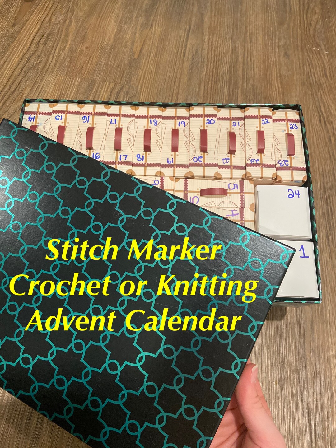 Stitch Marker Advent Calendar. Custom Advent Calendar Crochet Etsy