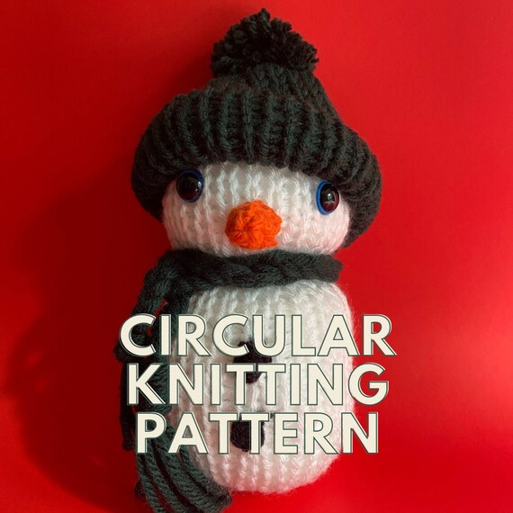 Snowman Circular Knitting Machine Pattern, 22 Pin Digital Knitting