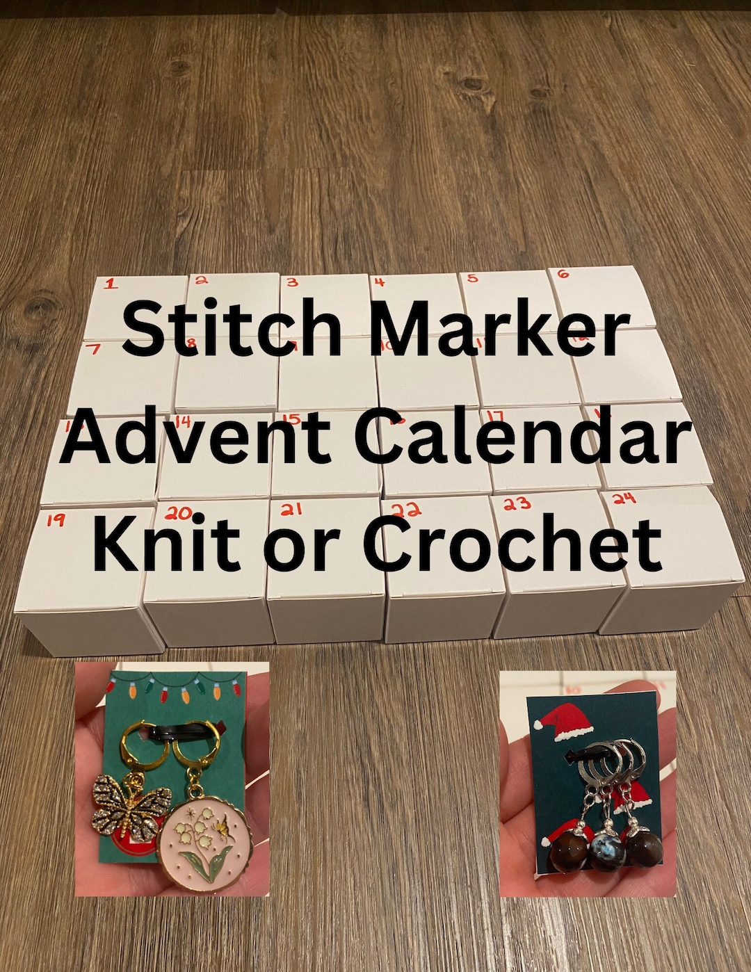 Stitch Marker Advent Calendar. Custom Advent Calendar Crochet or Knit