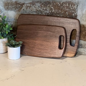 Modern Farmhouse Walnut Cutting Board, Butter Board, Solid Piece, Gift, Quick Shipping