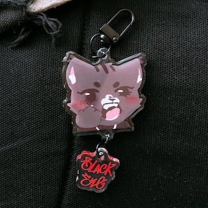 SVT: Vernon Black Eye Cat Acrylanhänger (Kette)