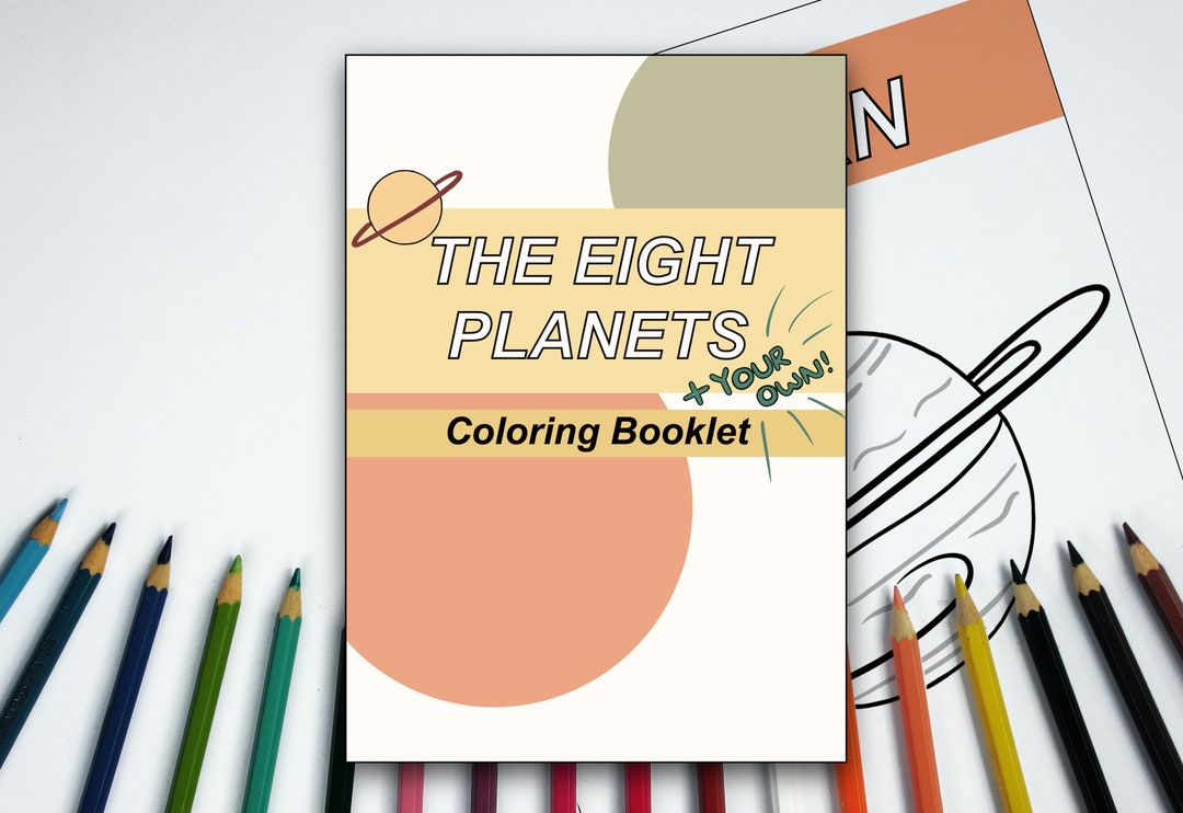 Printable Planets Coloring Booklet Make Your Very Own Planet - Etsy