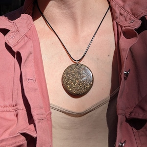 Shungite Pendant Orgonite Necklace For Protection Pendant Gift EMF Necklace Crystal Pendant Empath Protection Witchy Necklace Shungite EMF