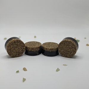 Pocket-Sized Orgonite Tower Buster with Brass, Fluorite, Quartz, and Shungite for Portable EMF Shielding and On-the-Go Energy Support