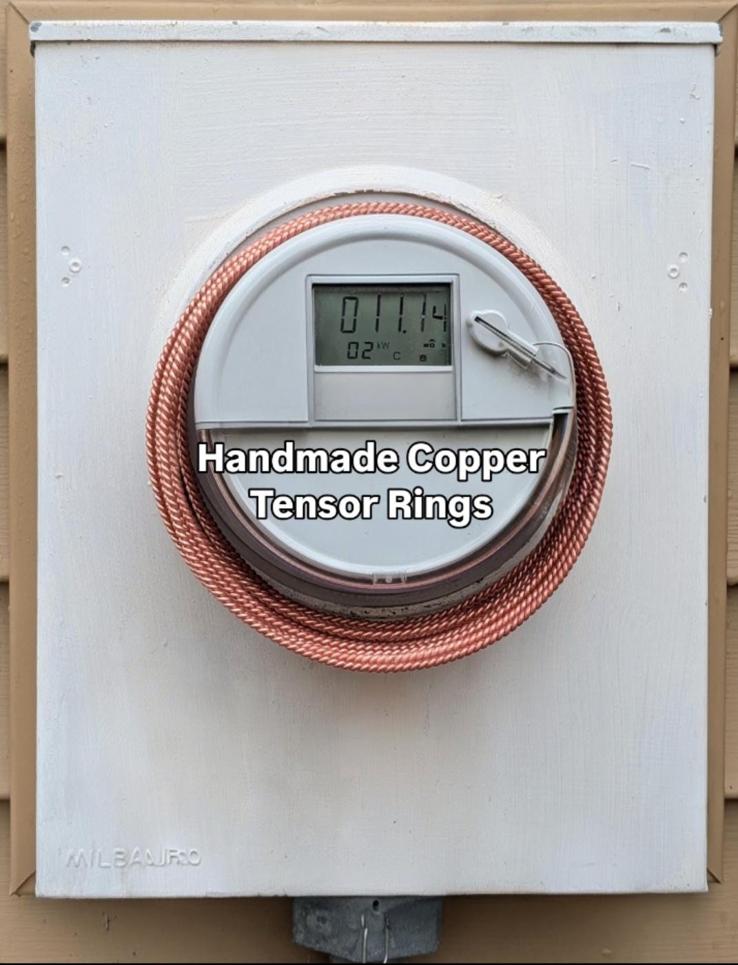 Handmade Copper Tensor Ring for Smart Meter | Fits Standard Electric ...