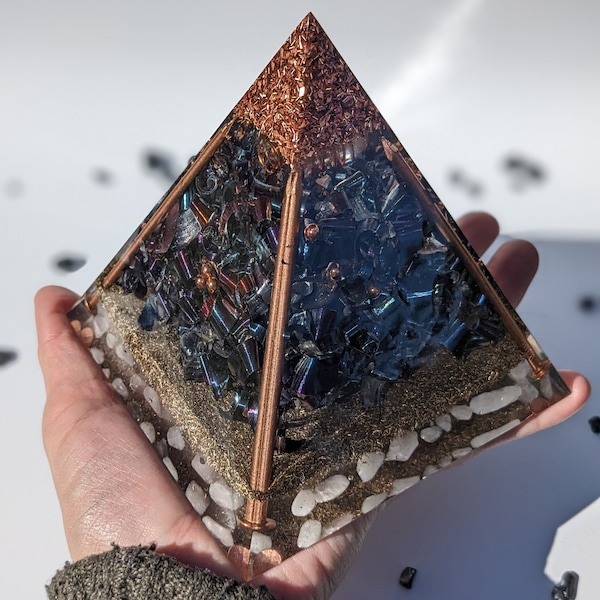 Orgone Pyramid For Energy Protection And EMF Shielding Energy Activation And Crystal Healing Properties Of Large Orgonite Pyramid Crystal