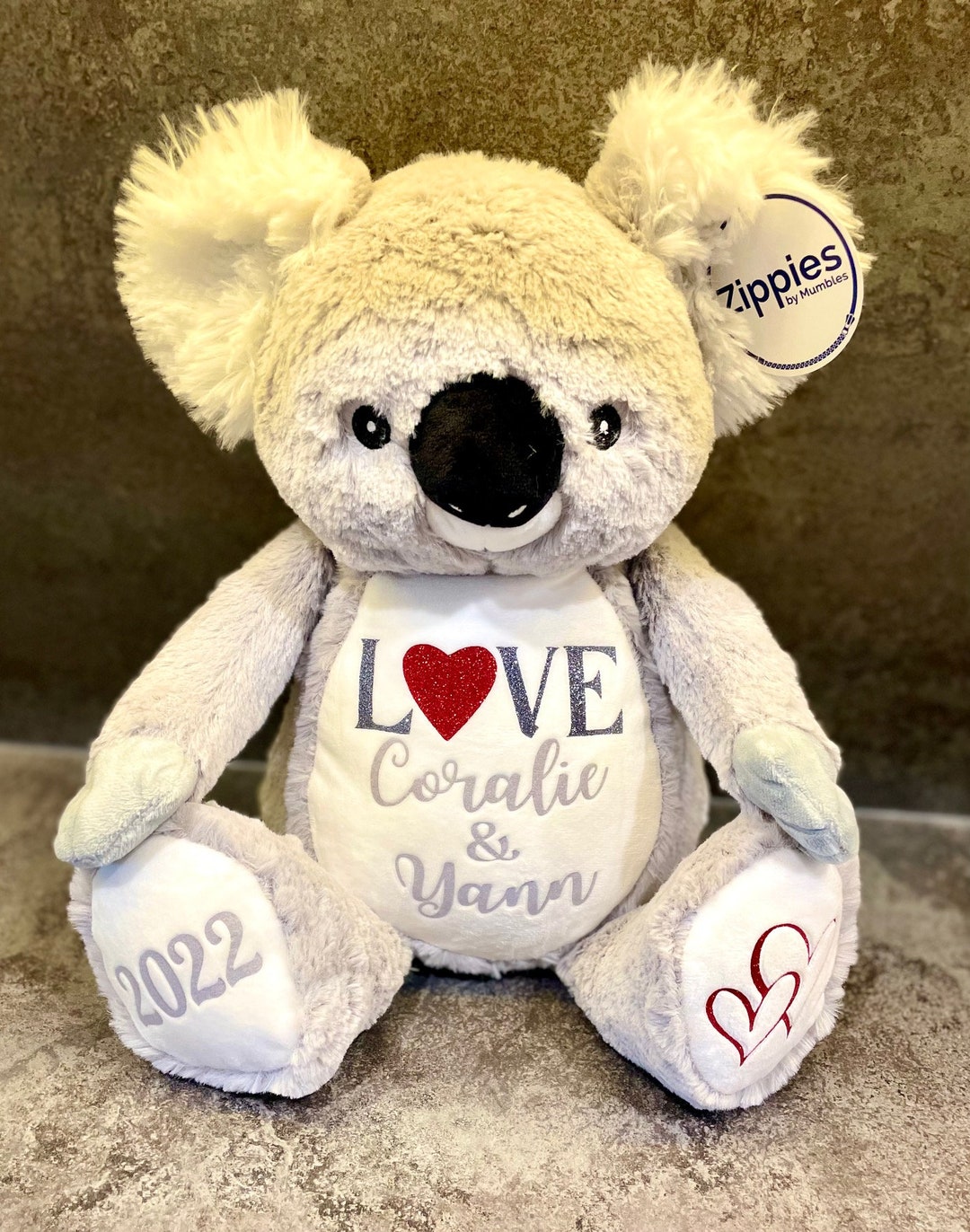 Personalised Plush Toy Koala Teddy Bear Soft Toy, Any Name or Text — free download