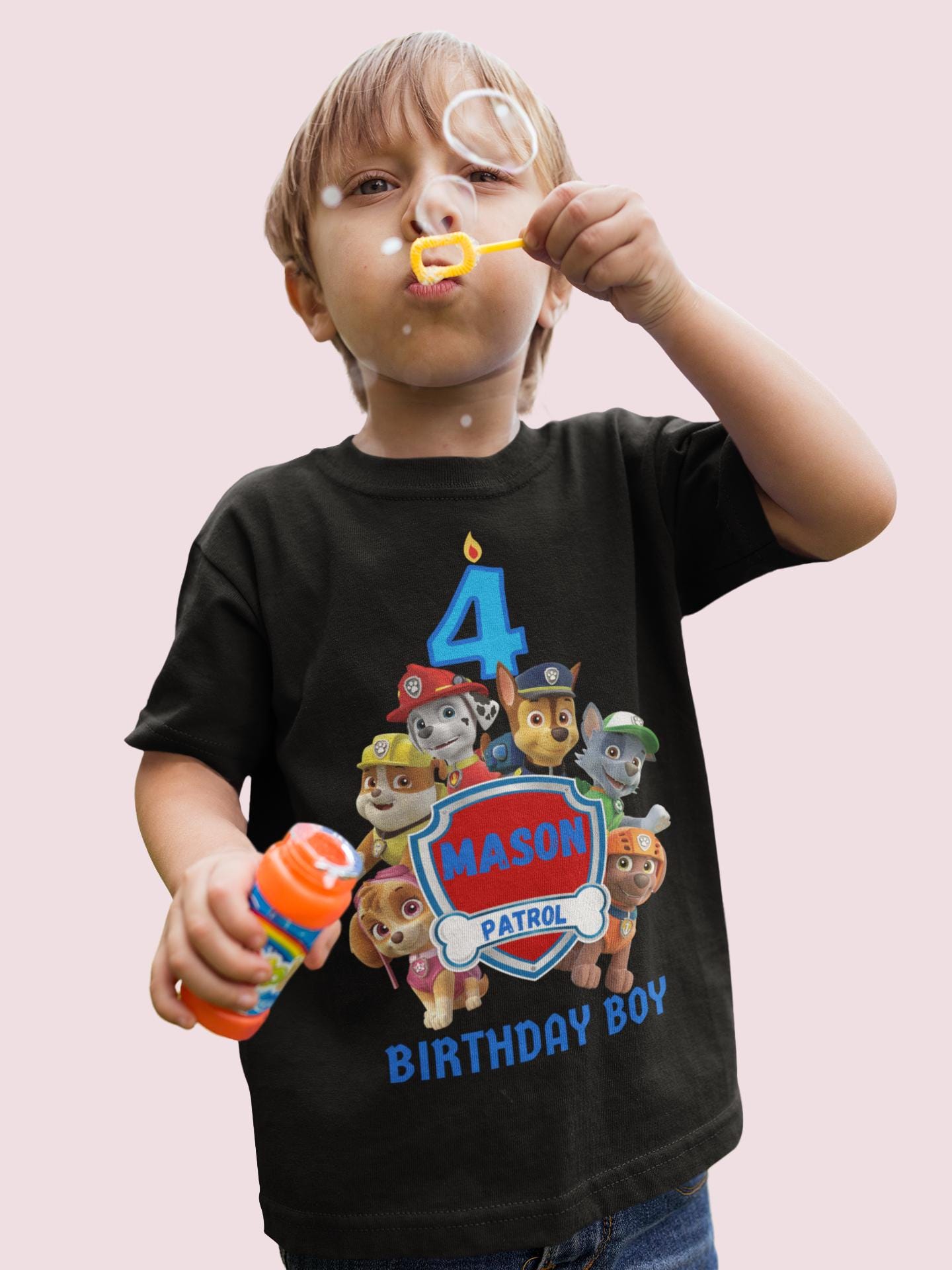 Paw Patrol Maglietta Bambino Jungle Pups: T-shirt Ufficiale Con Marshall, Skye E Chase, Grigio Melange