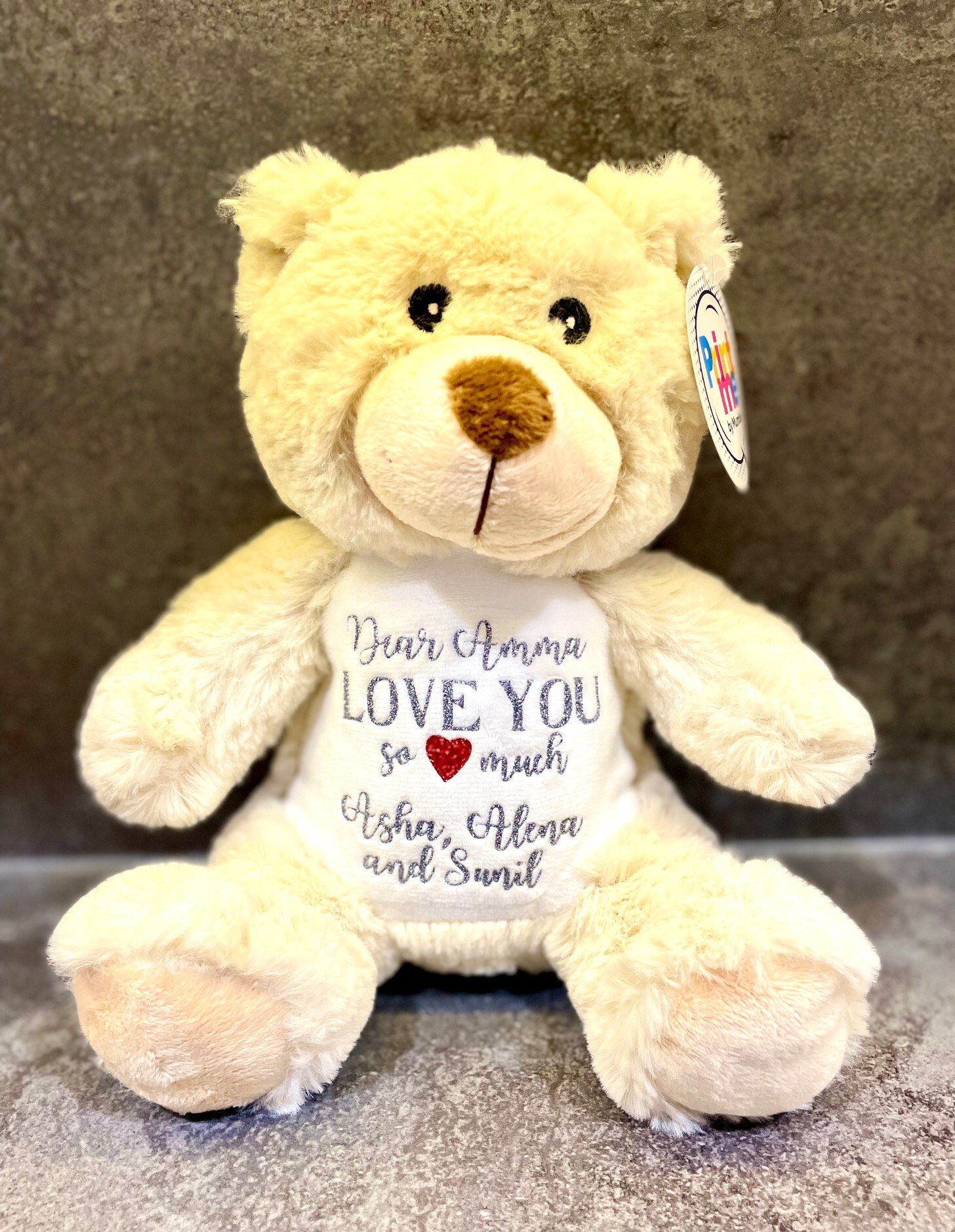 Personalized Plush Teddy Bear Soft Toy: Custom Name or Text Gift - Etsy UK